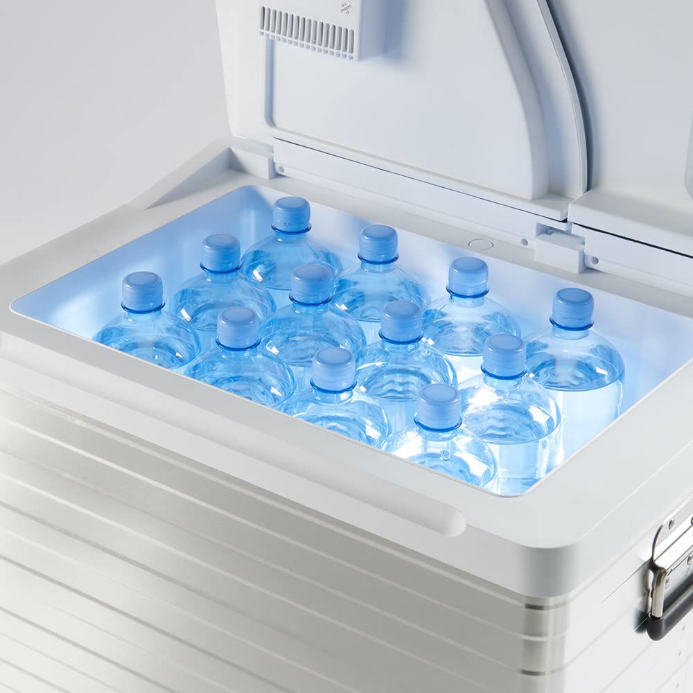Mobicool MQ40A electric cooler box, aluminum, MQ40A, mini refrigerator for car, work, truck, and campsite.
