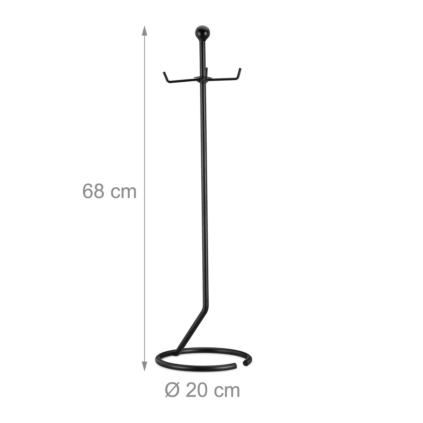 Relaxdays 5-piece fireplace tool set, fireplace accessory for hanging, with shovel, brush, poker, tongs, and holder, black, 68 x 20 x 20 cm.