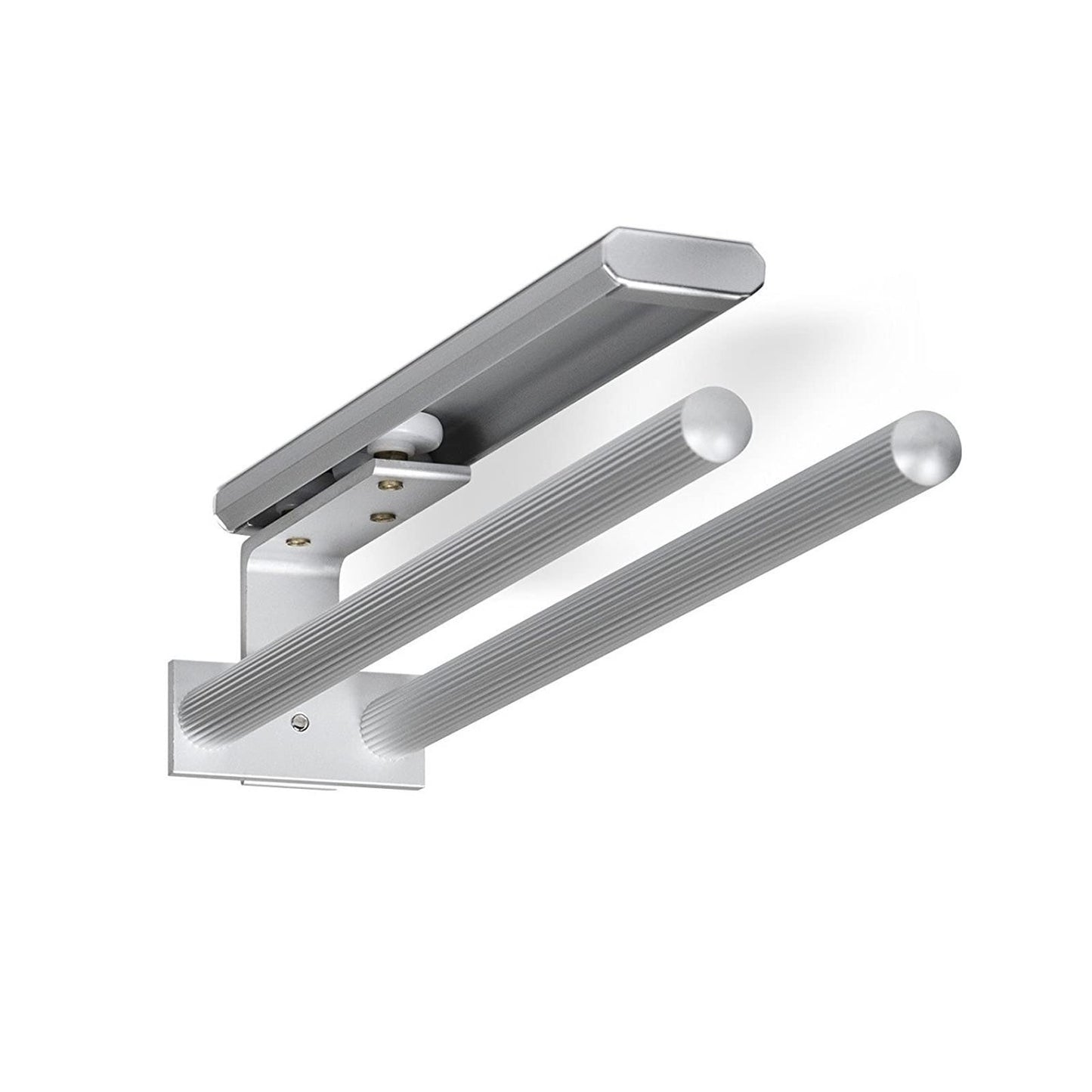 SOTECH 2 Piece Rotating Towel Holder TED 2-Arm Polished Chrome (Aluminum, 325-487mm, extendable) Telescopic Wall Towel Rack for Bathroom or Kitchen