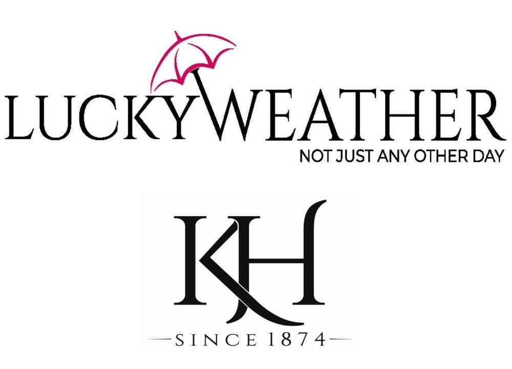 LUCKYWEATHER umbrella Stick umbrella Women's design J. C. Wilsion Four Kittens Auto open/close I Large, stable, and high-quality stick umbrella I Umbrellas with UV protection