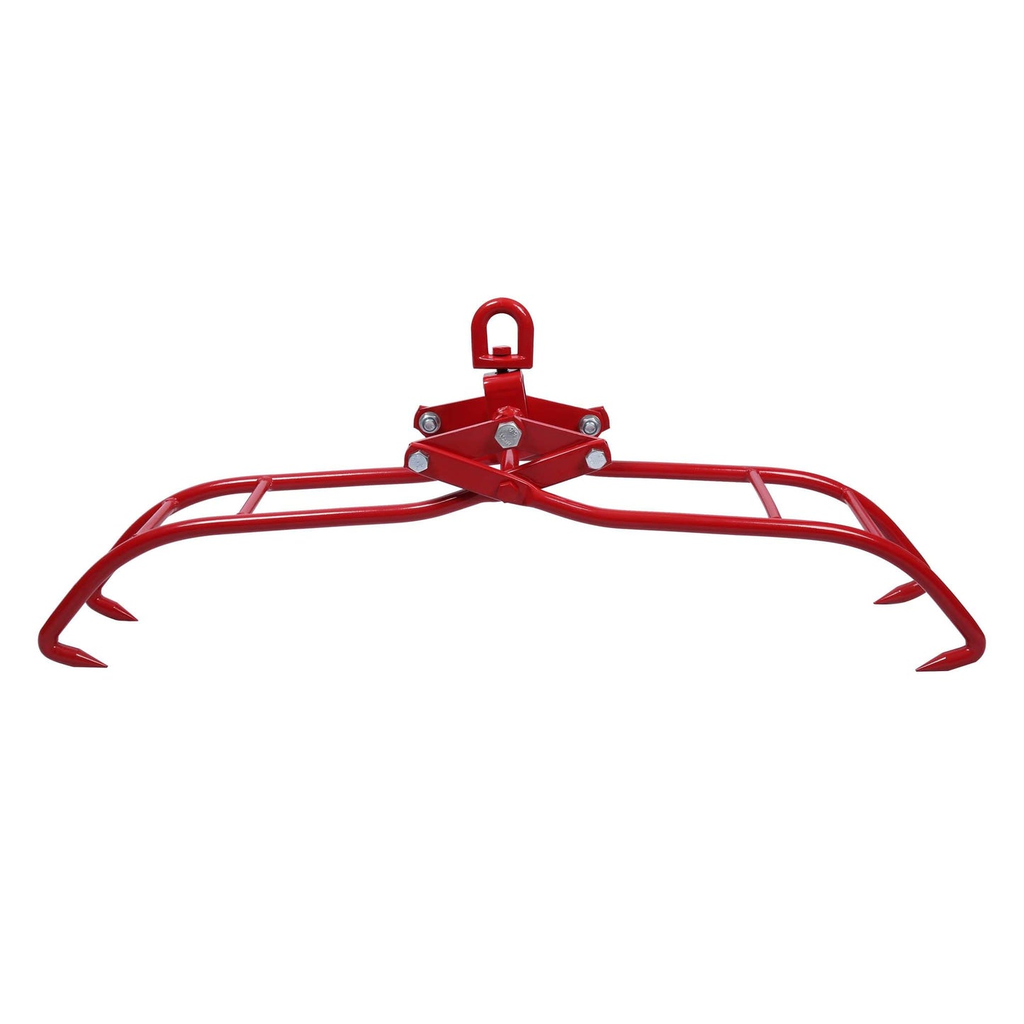 Wiltec forestry clamp for tree trunks up to 930 mm, 1000 kg traction force, wooden clamp lifting tongs packing clamp with 4 clamping mandrels.
