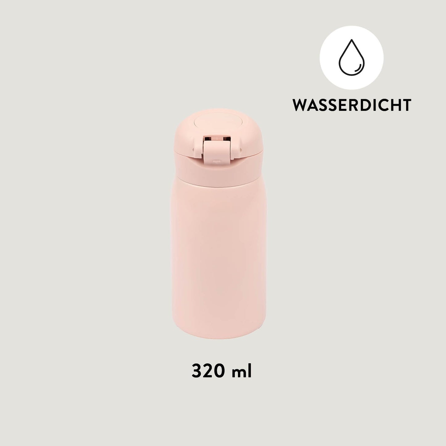Fabelab Kids Water Bottle 320 ml | Bunny Stainless Steel BPA Free | Leak-proof for School | Water Bottle
