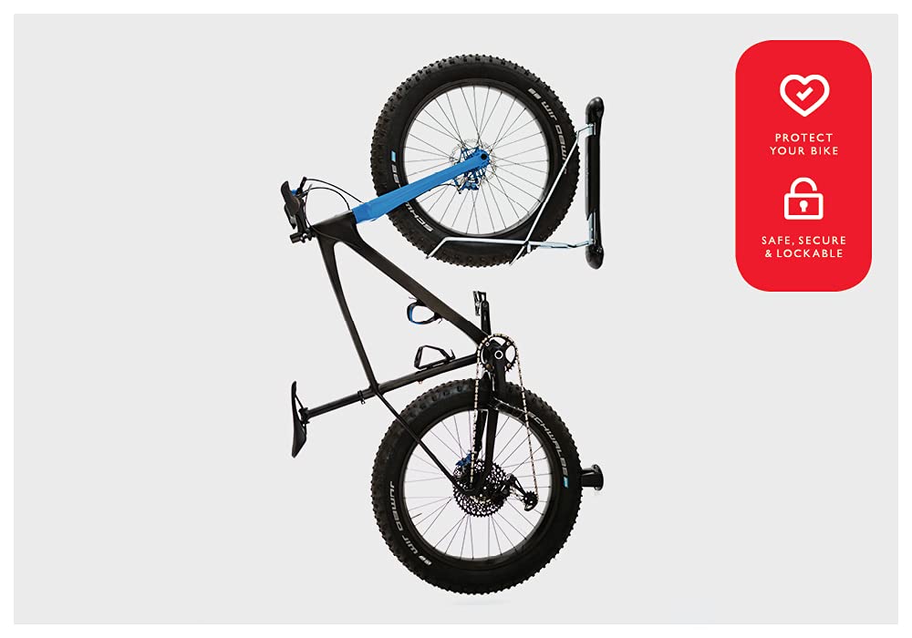 Steadyrack Bike Wall Mount - Fat Rack - Vertical bike wall mount as storage solution for your home, garage, or cycling park.