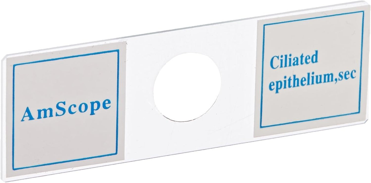 AmScope PS100A Prepared Slide Set for Biological Science Basic Education, 100 slides, Set A, including wooden case.