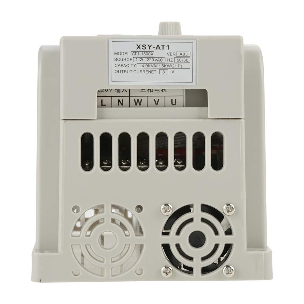 AC 220V Variable Frequency Drive VFD Inverter 1.5KW Frequency Converter, Adjustable for Motor Speed Control.