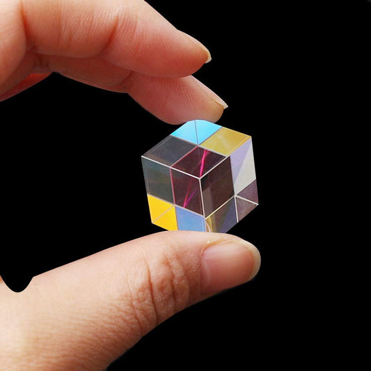 3 pieces 2 cm optical glass X-Cube prism RGB dispersion prism for physics and decoration Same size