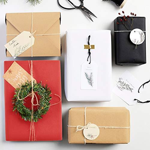 RUSPEPA Red Kraft Paper Roll - 30" X 98ft - Heavy Red Gift Wrap for Christmas, Valentine's Day, Crafting of All Kinds.