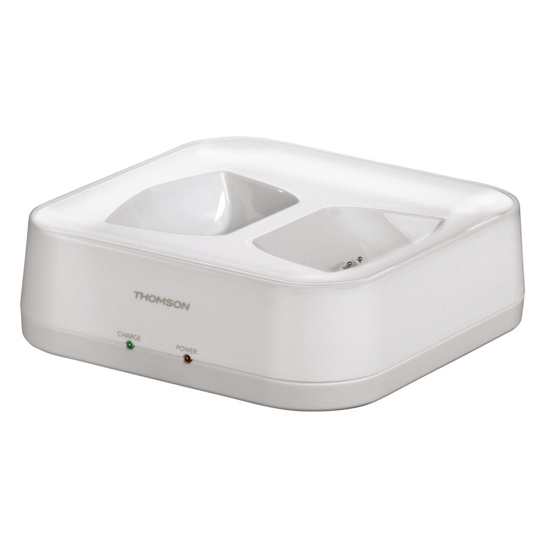 Thomson WHP3311W wireless headphones with charging station (Over-Ear, PLL-System, range 100 m, 863 MHz) white