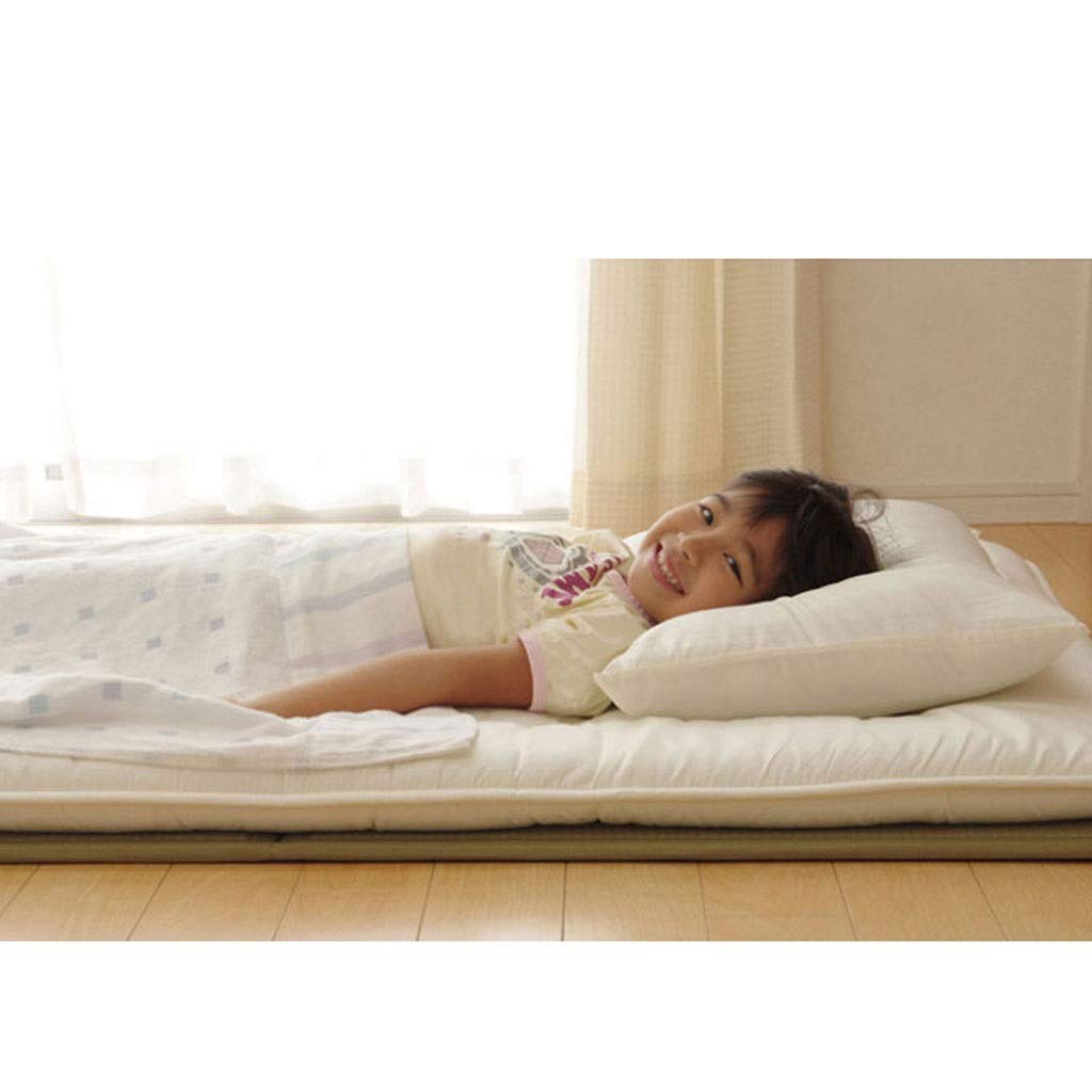 Japanese traditional Tatami mat/Futon mattress, firm and comfortable/natural grass/foldable, easily collapsible, ideal for bed, meditation, yoga, zen room/Japanese tea room, 3.5 cm thick.