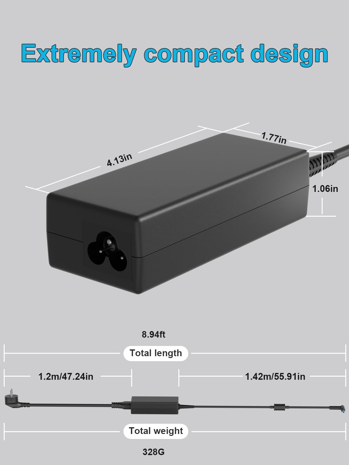 45W HP laptop charger for HP Stream Pavilion Spectre Envy X360 11 13 14 15 Elitebook Probook 840 850 820 830 430 440 450 455 470 1020 1030 1040 250 240 245 G2 G3 G4 G5 G6 G7 G8 G9