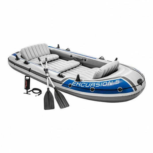 Intex Excursion 5 Set inflatable boat - 366 x 168 x 43 cm - 4 parts - Multicolor