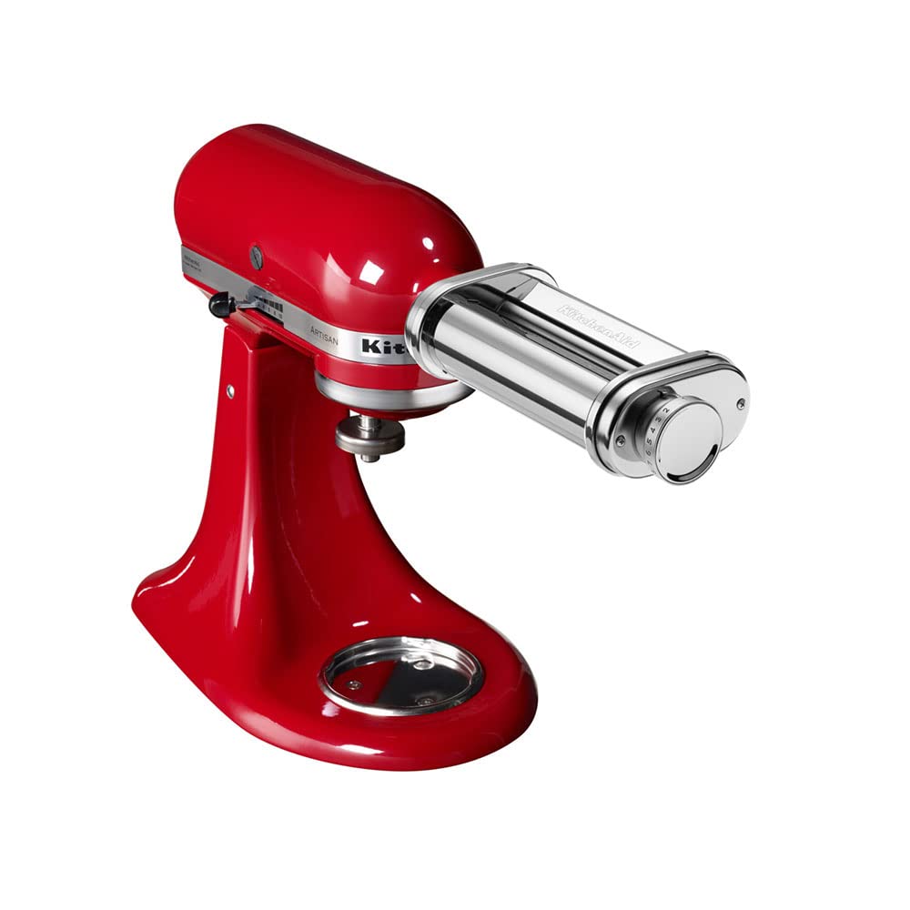 KitchenAid 5KSMPSA Pasta Roller Stainless Steel, compatible only with KitchenAid Stand Mixers.