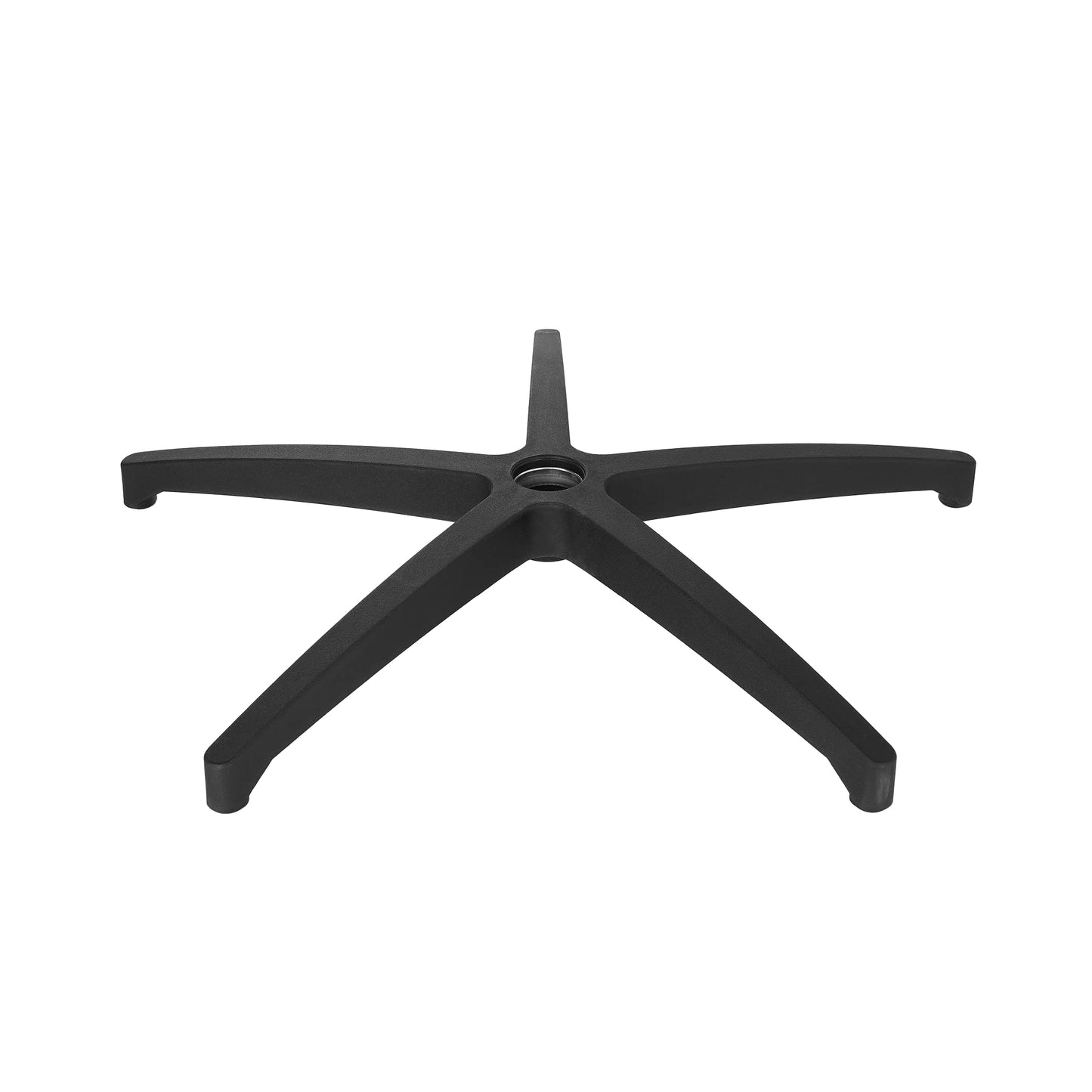 Ergootto, large 700 mm foot base made of black plastic for office chair, gaming chair or work chair, 5-star swivel base for desk chair, replacement part for ergonomic chair.