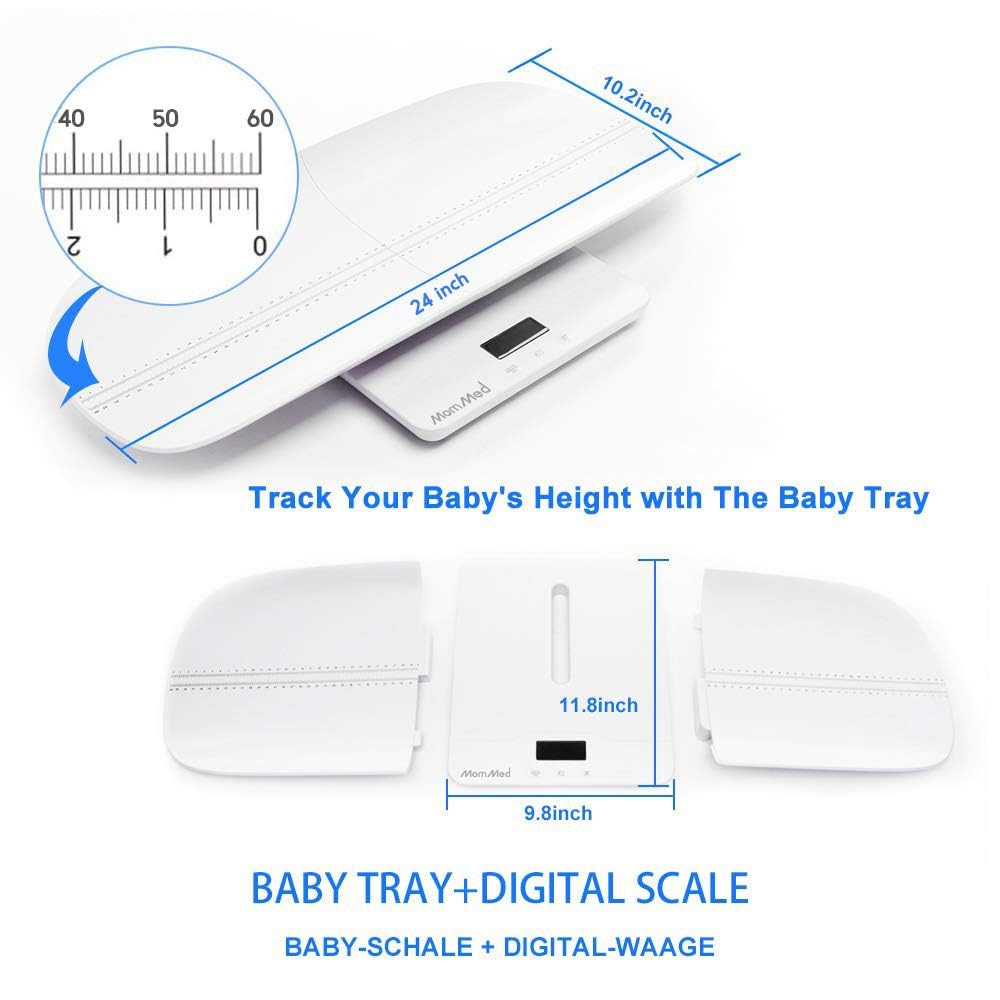 Baby Scale Digital 50g to 100Kg | Children's Scale, Baby Scale | Infant Scale, Breastfeeding Scale Baby - with hold function and detachable tray