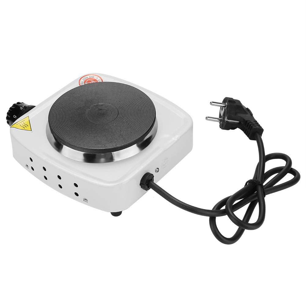 500 Watt Portable Electric Countertop Stove, Portable 500W Burner for Electric Stove Cooktop Plate Stove for Tea Coffee Kitchen Single Heating Plate Burner (EU plug)