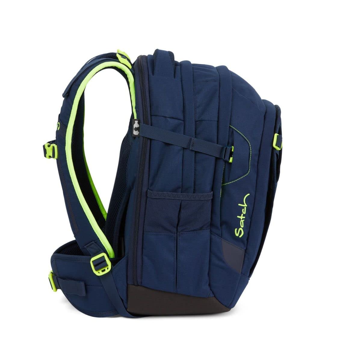 Satch Match school backpack set 3pcs incl. pencil case and gym bag (Toxic Yellow)