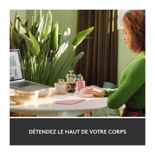 Logitech Lift Vertical Ergonomic Mouse, Wireless, Bluetooth or Logi Bolt USB receiver, Quiet clicks, 4 buttons, Compatible with Windows/macOS/iPadOS, Laptop, PC - Pink