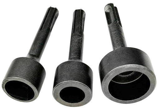 3x SDS Plus impact tool driving tool drive anchor ground rod earth nail driver Ø 16, 20, 25 mm