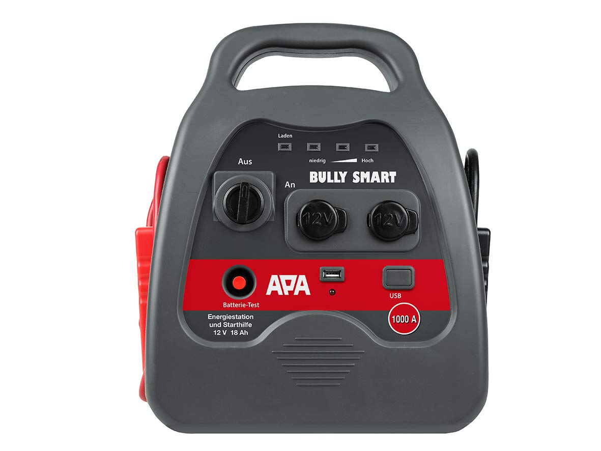 APA 16644 Jump Start Power Pack Bully SMART, pole clamps insulated, 12V/1000 A