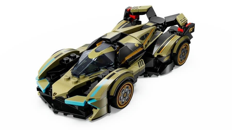 LEGO Speed Champions Lamborghini Lambo V12 Vision GT supercar, toy car with buildable model for kids, gift for boys, girls, and gaming fans 76923