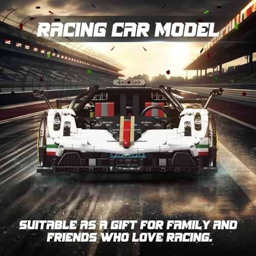 Mold King 13060 Technic Sports Car Building Blocks, 2299 pieces Static Version DIY Car Building Kit, Sports Racing Car Model as Toys/Collectibles/Display Items.