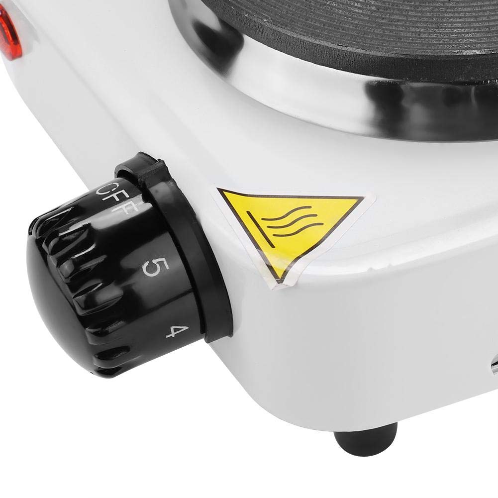 500 Watt Portable Electric Countertop Stove, Portable 500W Burner for Electric Stove Cooktop Plate Stove for Tea Coffee Kitchen Single Heating Plate Burner (EU plug)