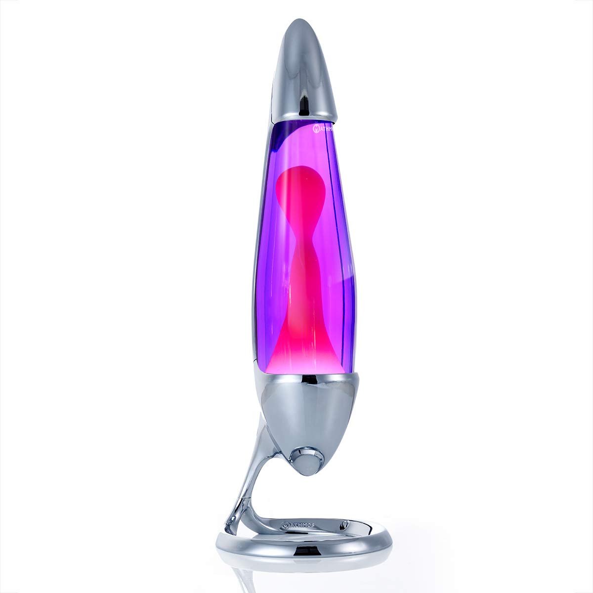 Mathmos Neo lava lamp for kids and adults (Chrome - Purple/Pink)