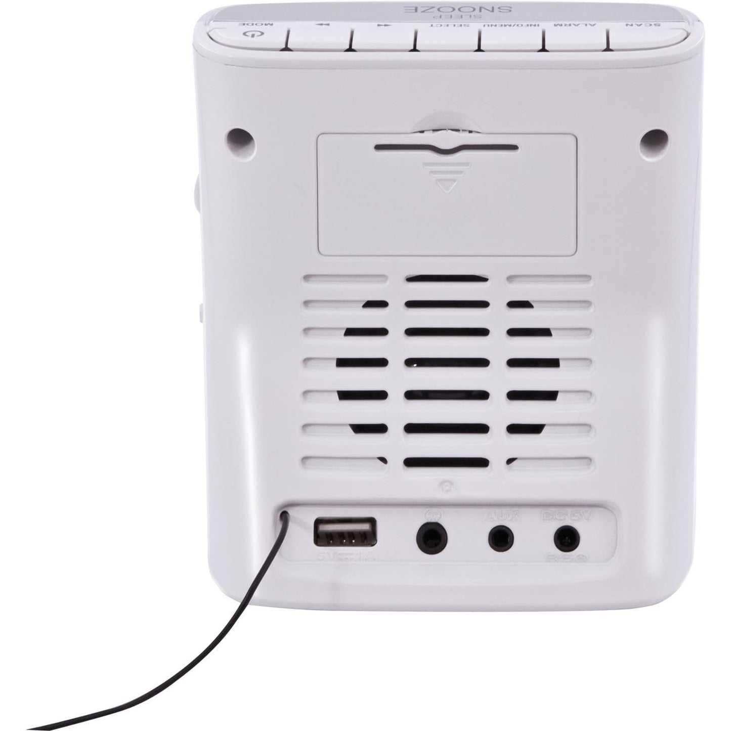 IMPERIAL DABMAN d15 - Radio alarm clock (DAB +, FM, 2 alarm times, dimmable display, USB charging port) - White.