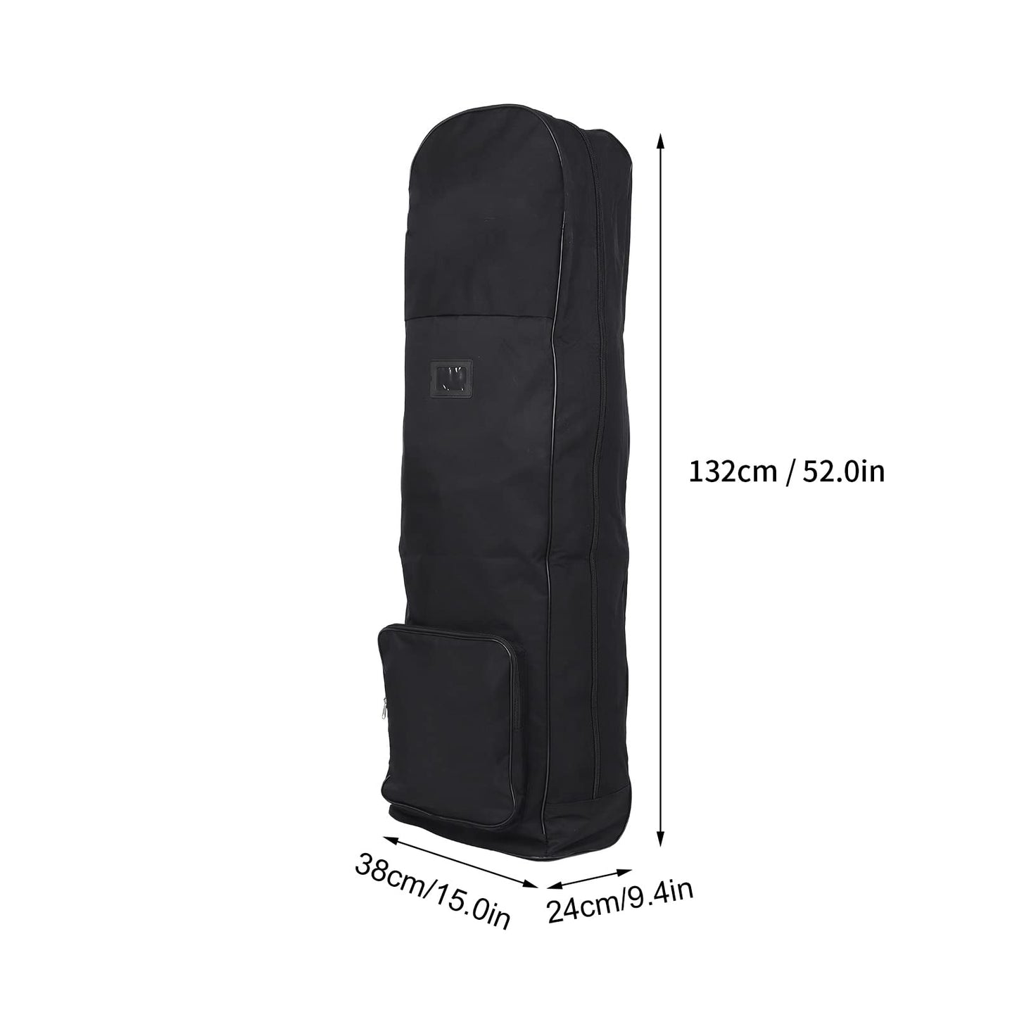Golf travel bag with wheels Foldable 600D Golf Aviation Bag Storage Bag Club Case (Gold)