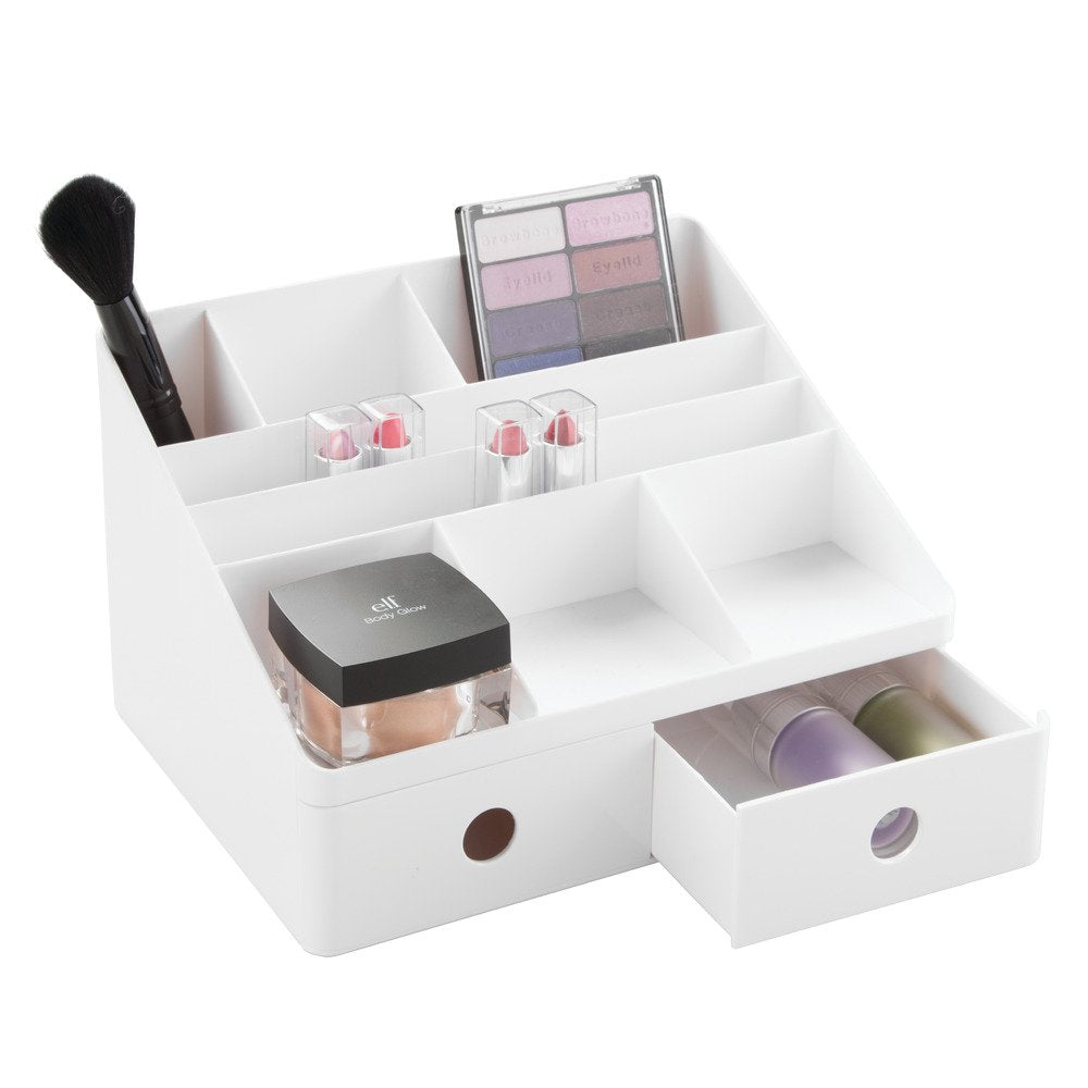 iDesign 42011EU Linus Desk Organizer with Drawers, White