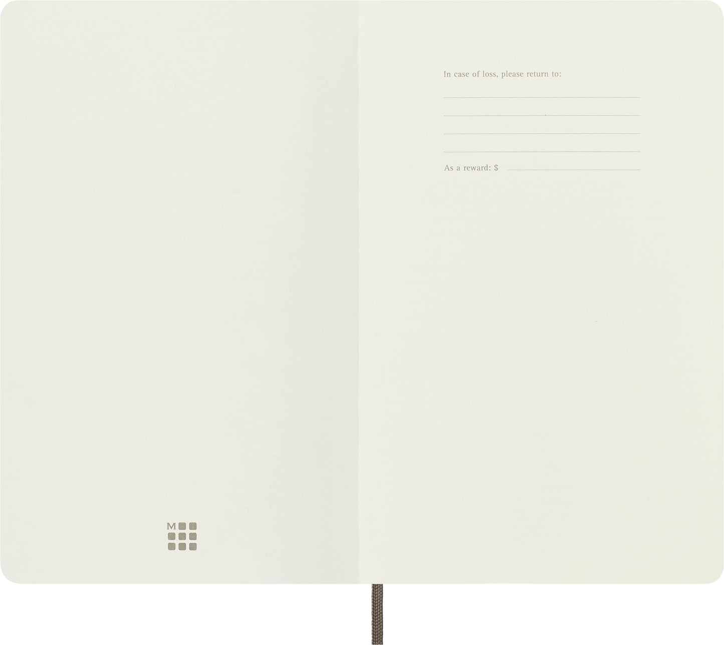 Moleskine Classic Notebook, Lined, Soft Cover with Elastic Closure, XL 13 x 21 cm, Brown, 192 Pages