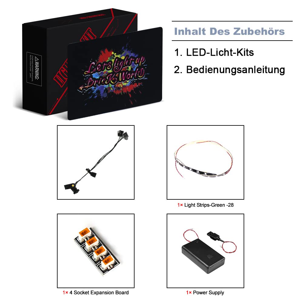 BrickBling LED light set compatible with Lego 76217 Marvel I Am Groot toy, LED lighting set compatible with Lego I Am Groot Creative Gift (No Model)- Standard Version
