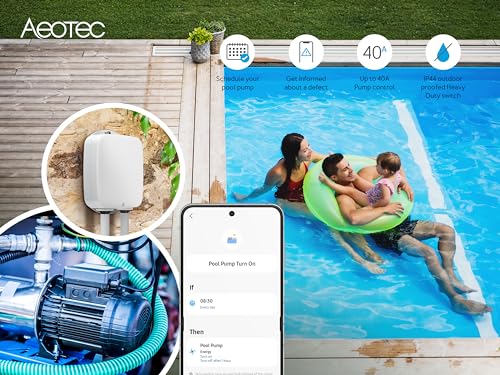 Aeotec Outdoor Heavy Duty Switch - IP44, 40A, Z-Wave, HomeAssistant, outdoor, pump control, ventilation control, E-bike charging, sprinklers, heater, infrared heating, moisture-resistant ventilator