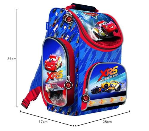 Disney Cars school bag for 1st graders for boys and girls · ergonomic backpack · school bag set (9 pieces with school cone)