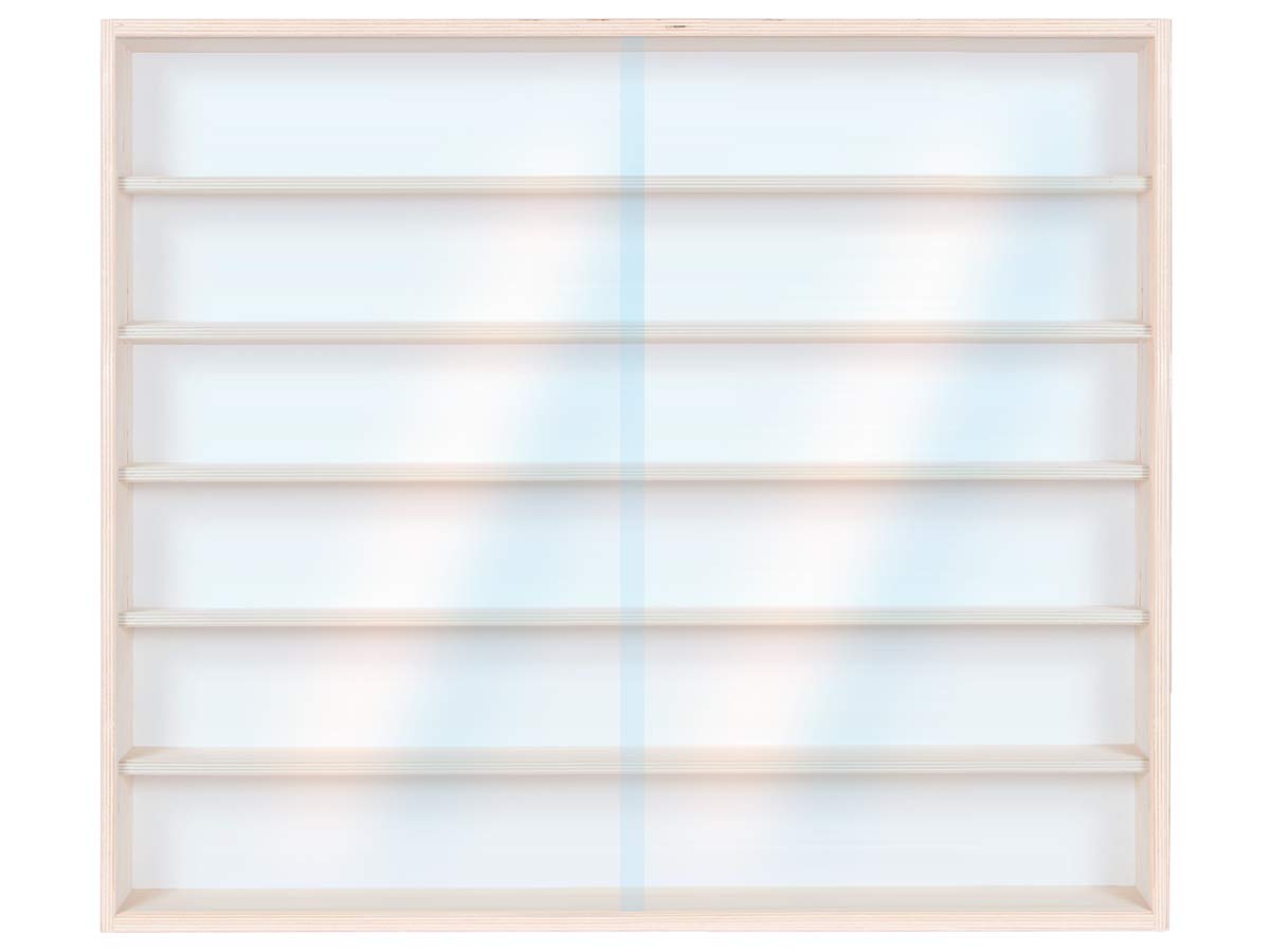 Alsino collector's cabinet hanging cabinet V-12a display case H0 scale display shelf 90 cm H0