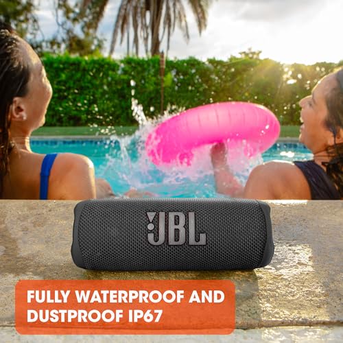 JBL Flip 6 Bluetooth Speaker - Red - Waterproof, portable speaker with 2-way speaker system for powerful sound - Play wireless music for up to 12 hours.