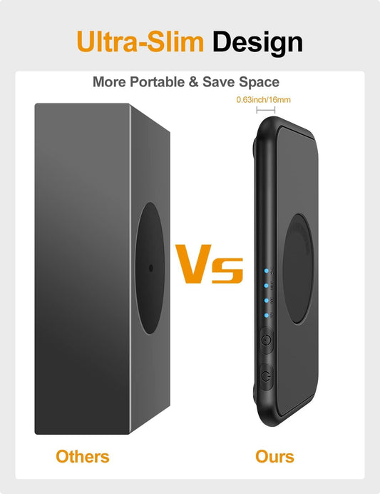 meatanty Ultra Thin and Quiet Invisible Mouse Jiggler, adjustable interval timer, Mouse Mover with ON/OFF switch, Mouse shaker Mouse clicker, random movement, driver-free