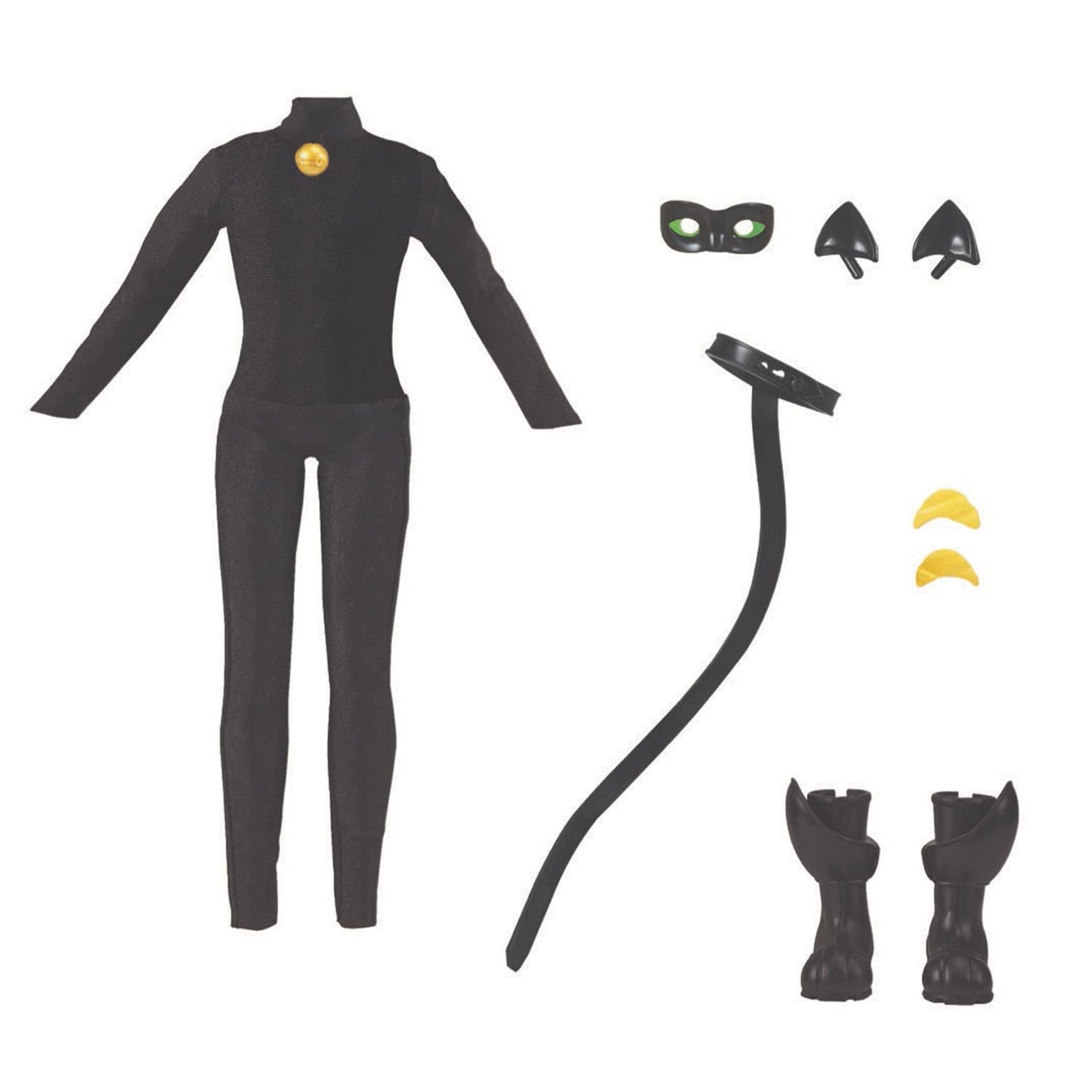 BANDAI - Miraculous - Miraculous Doll Cat Noir and Adrien - Fashion Doll 26 cm with 2 outfits - Miraculous Toy - Articulated Superhero Doll - Toy for Kids ages 4 and up - P50356