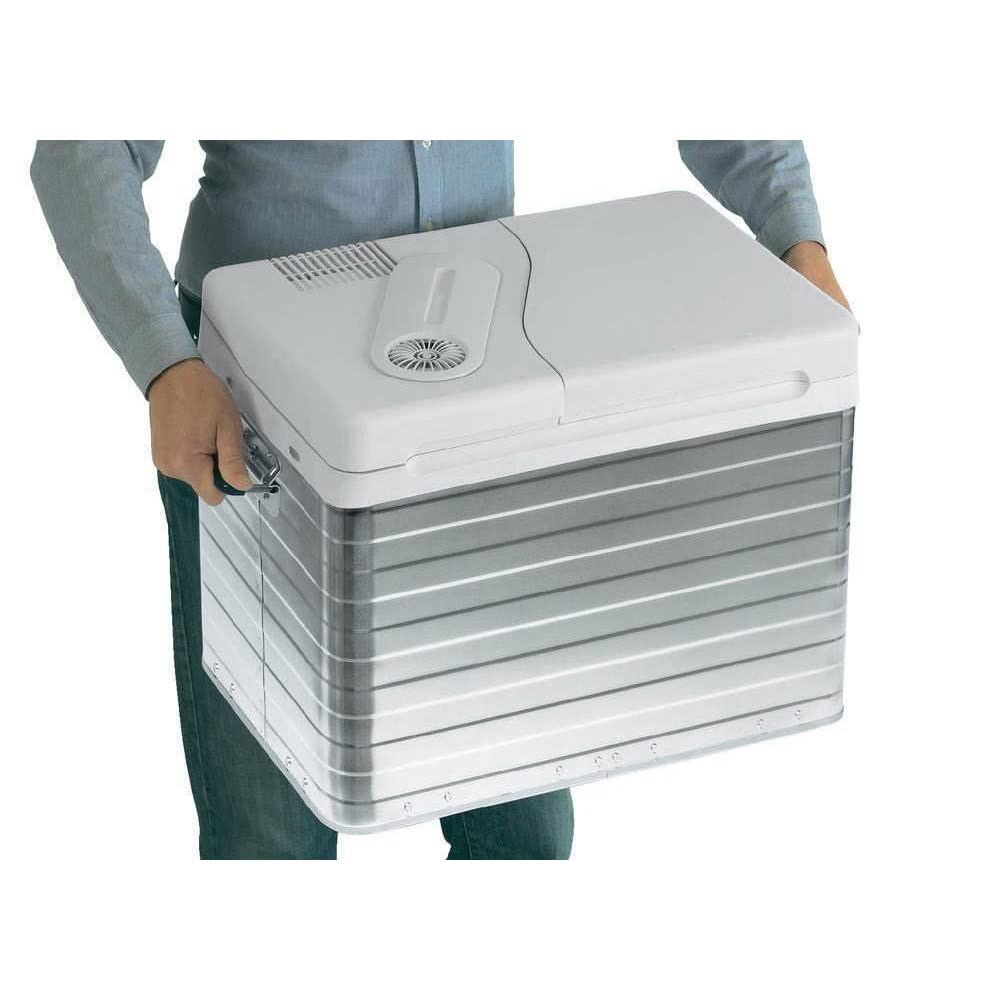 Mobicool MQ40A electric cooler box, aluminum, MQ40A, mini refrigerator for car, work, truck, and campsite.