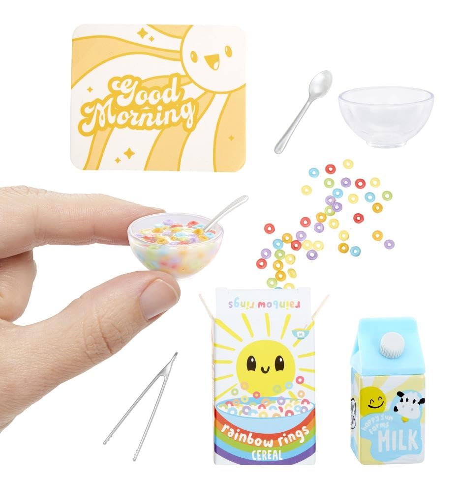 MGA's Mini Universe - Make It Mini Food Cafe Series 1 - DIY resin game, Packed in an opaque sphere - unpack surprise ingredients & kitchen accessories - Perfect for kids and collectors aged 8 and above.