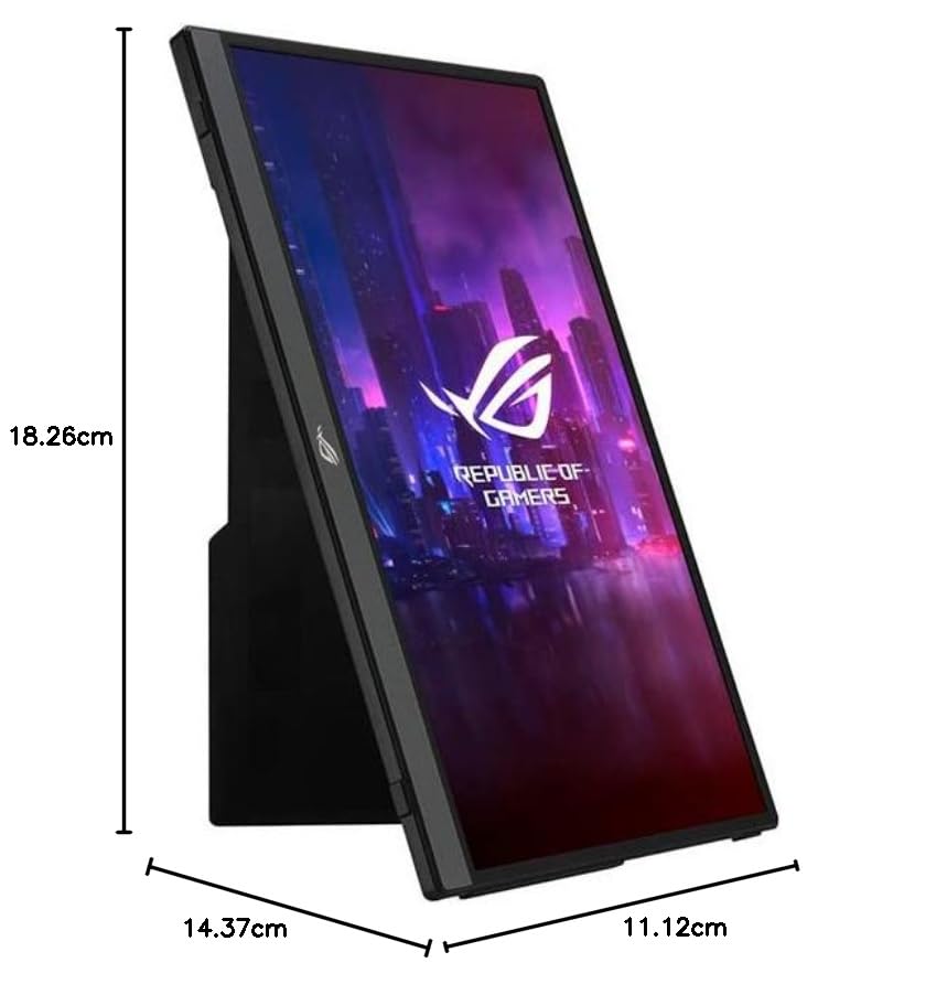 ASUS ROG Strix XG16AHP 15.6-inch Portable Gaming Monitor (FHD, 144Hz, IPS panel, NVIDIA G-SYNC compatible, USB Type-C, micro HDMI, 3ms)