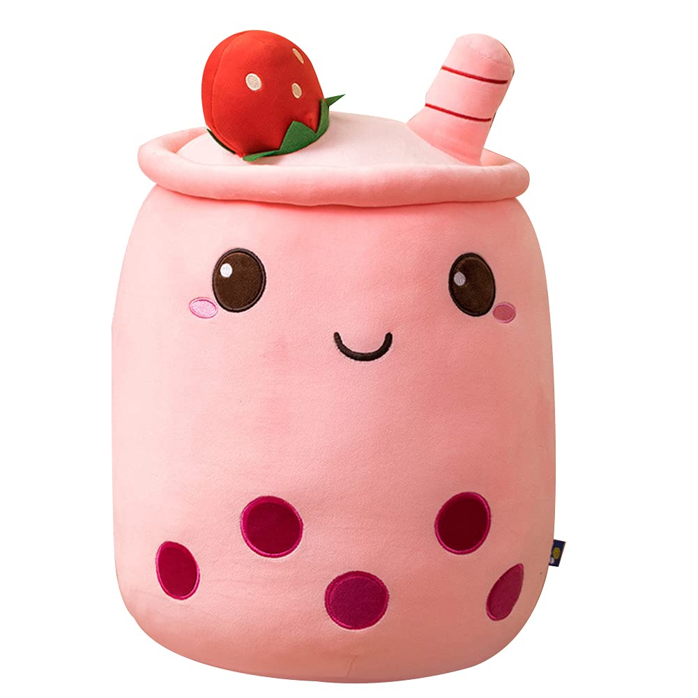 Bubble Tea plush toy, Boba plush pillow Creative Bubble Tea stuffed milk tea soft doll Tea cup cushion plush dolls Birthday gift children's toy Christmas gift, 50cm