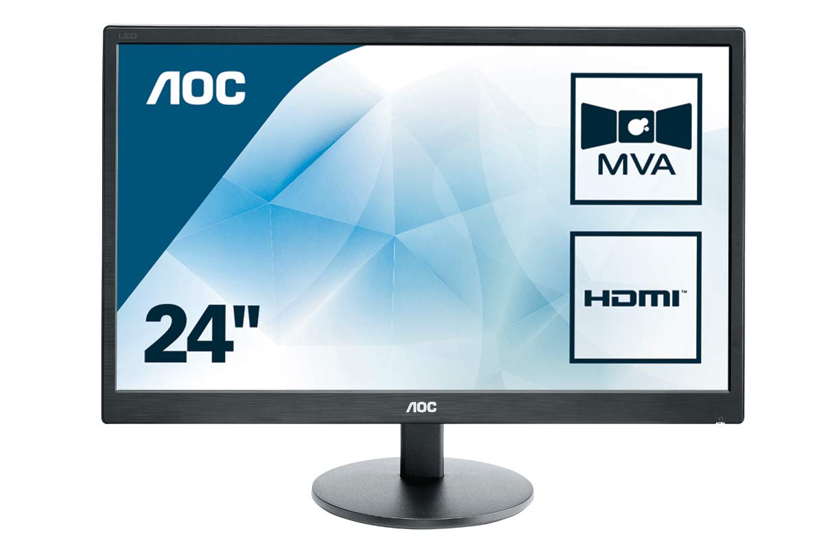 AOC M2470SWH - 24 inch FHD Monitor (1920x1080, 60 Hz, VGA, HDMI) black