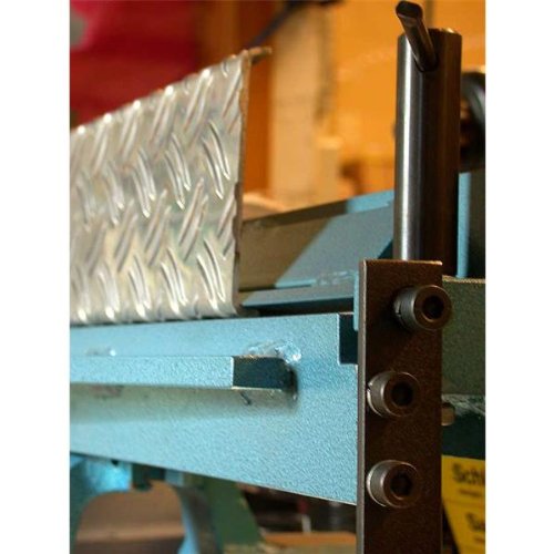 TBS-Aachen bending machine 630 mm for clamping in the vice, blue.