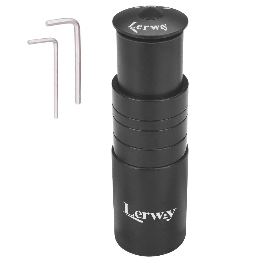 LERWAY Bicycle Stem Riser Handlebar Extension for Cycling MTB Mountain Bike Handlebar Alloy Aluminum 28.6mm 1 1/8" 120mm with Hex Key Black