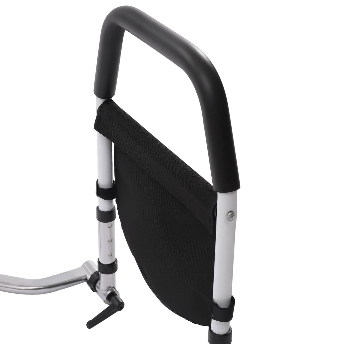 DCSYOG Bed Rail for Elderly, Bed Assist Rail Height Adjustable Bed Guard Handrail Foldable Support Bars Side Safety Rail with Organizer Bed Rail Guard for Seniors, Pregnant Women, and Disabled.
