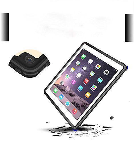 AICase waterproof case for iPad Pro 9.7/iPad Air 2, IP68, 360° full body protection with screen protector, strap, shockproof. Fits iPad Pro 9.7 inch 2016/iPad Air 2 2014.