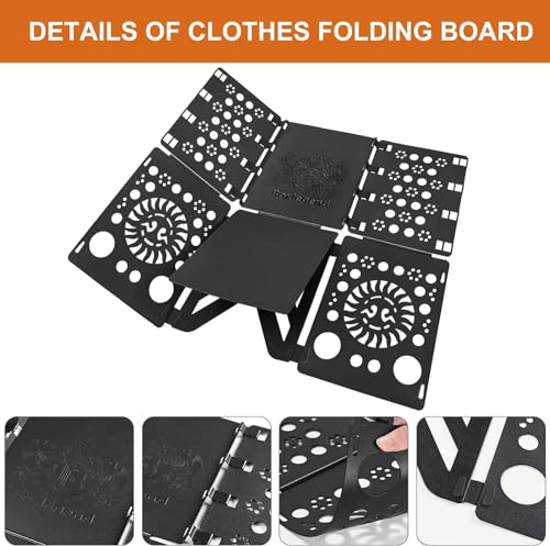 BoxLegend Folding Board for Clothes, T-Shirt Folding Board with Shirt Pocket 100 PCS 25x33CM, 3500 PCS Clothing Size Labels 7 Sizes Clothing Storage and Organization Clothes Bag Folding board Shirt