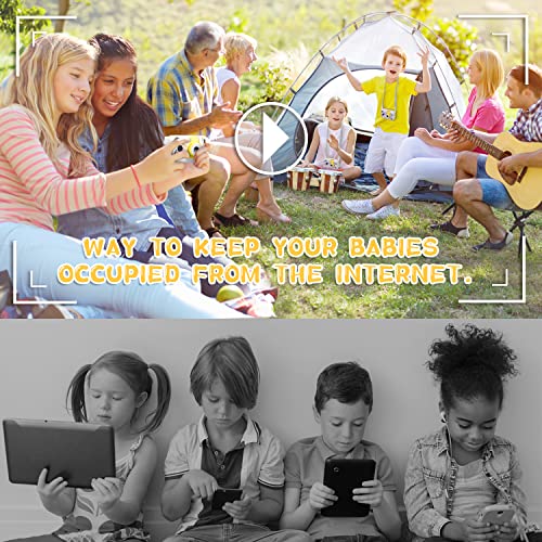 Kids Camera, ARNSSIEN 180° Flip Lens Camera for Kids, 2.4in IPS LCD Digital Camera with Silicone Case, Child Selfie Camera for 3-10 year-old Girls and Boys. Great Christmas or Birthday Gift Toddlers Toy.