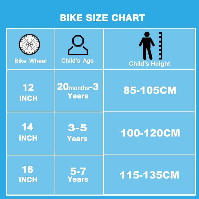 Qiani 2-in-1 balance bike for kids aged 2-7, with brakes, training wheels, pedals, air tires, and kickstand. Available in blue, 12-inch size.
